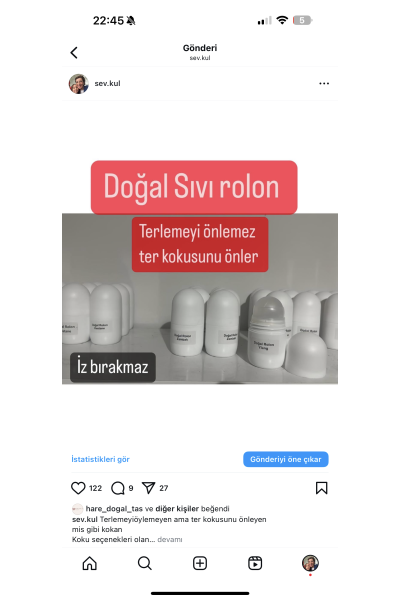 gül sıvı rolon
