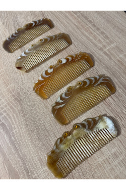 Kuş oymalı gerçek Kemik tarak